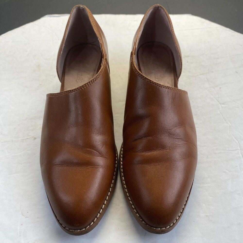 Madewell Shoes Womens  Lucie D'orsay Leather Cognac Size 8.5